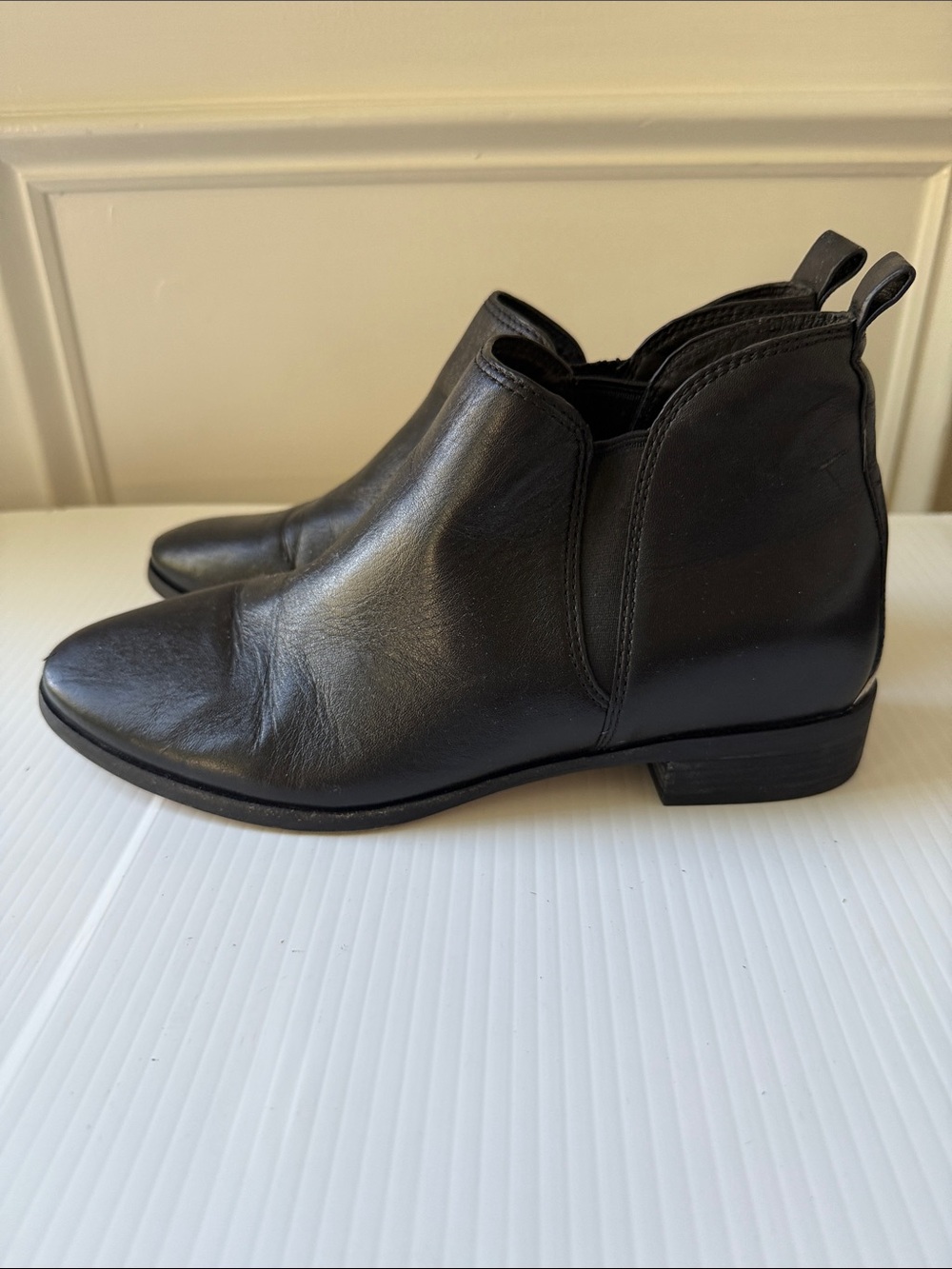 Michael Kors Black Leather Chelsea Ankle Boots